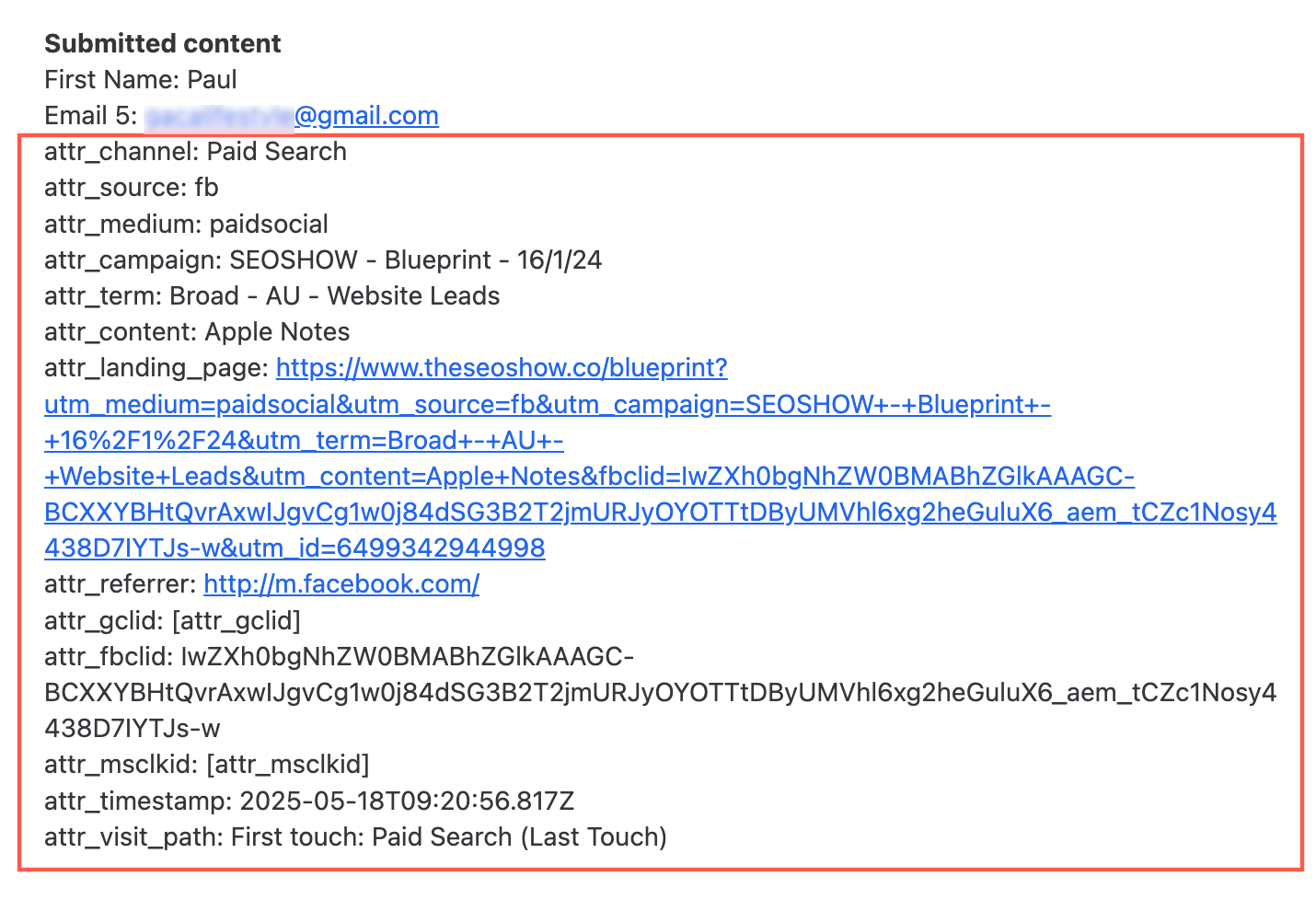 Step 3: Start Receiving First-Click Attribution Data